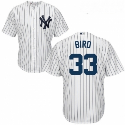 Youth Majestic New York Yankees 33 Greg Bird Replica White Home MLB Jersey