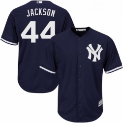 Youth Majestic New York Yankees 44 Reggie Jackson Authentic Navy Blue Alternate MLB Jersey