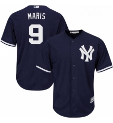 Youth Majestic New York Yankees 9 Roger Maris Authentic Navy Blue Alternate MLB Jersey