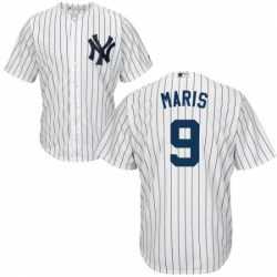 Youth Majestic New York Yankees 9 Roger Maris Authentic White Home MLB Jersey