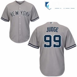 Youth Majestic New York Yankees 99 Aaron Judge Authentic Grey Road MLB Jersey