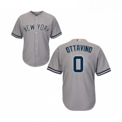 Youth New York Yankees 0 Adam Ottavino Authentic Grey Road Baseball Jersey 