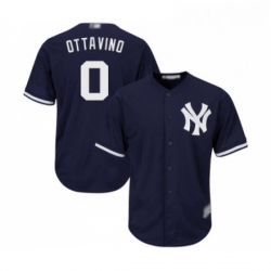 Youth New York Yankees 0 Adam Ottavino Authentic Navy Blue Alternate Baseball Jersey 