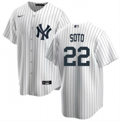 Youth New York Yankees 22 Juan Soto White Cool Base Stitched Baseball Jersey