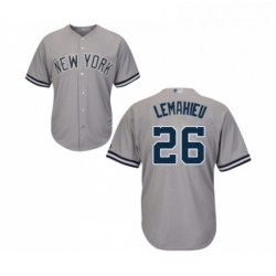Youth New York Yankees 26 DJ LeMahieu Authentic Grey Road Baseball Jersey 