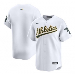 Men Oakland Athletics Blank White Home Limited Stitched Jersey