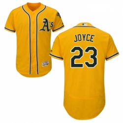 Mens Majestic Oakland Athletics 23 Matt Joyce Gold Flexbase Authentic Collection MLB Jersey