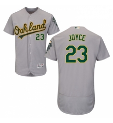 Mens Majestic Oakland Athletics 23 Matt Joyce Grey Flexbase Authentic Collection MLB Jersey
