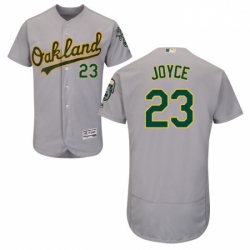 Mens Majestic Oakland Athletics 23 Matt Joyce Grey Flexbase Authentic Collection MLB Jersey