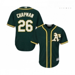 Mens Oakland Athletics 26 Matt Chapman Replica Green Alternate 1 Cool Base Baseball Jersey 