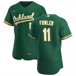 Oakland Athletics 11 Dustin Fowler Men Nike Kelly Green Alternate 2020 Authentic Player MLB Jersey