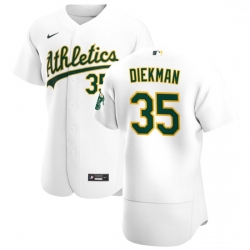 Oakland Athletics 35 Jake Diekman Men Nike White Home 2020 Authentic Player MLB Jersey