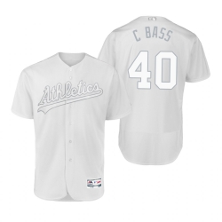 Oakland Athletics Chris Bassitt C Bass White 2019 Players Weekend MLB Jersey