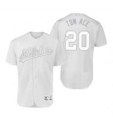 Oakland Athletics Mark Canha Tom Ace White 2019 Players Weekend MLB Jersey