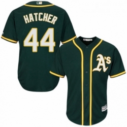 Youth Majestic Oakland Athletics 44 Chris Hatcher Authentic Green Alternate 1 Cool Base MLB Jersey 