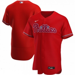 Men Philadelphia Phillies Men Nike Red Alternate 2020 Flex Base Team MLB Jersey