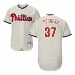 Mens Majestic Philadelphia Phillies 37 Odubel Herrera Cream Alternate Flex Base Authentic Collection MLB Jersey