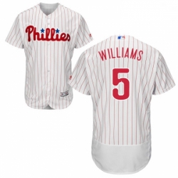 Mens Majestic Philadelphia Phillies 5 Nick Williams White Flexbase Authentic Collection MLB Jersey