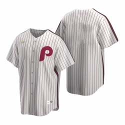 Mens Nike Philadelphia Phillies Blank White Cooperstown Collection Home Stitched Baseball Jersey