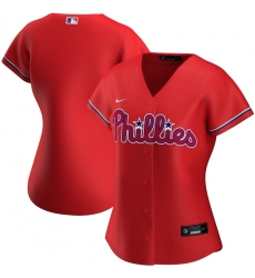 Philadelphia Phillies Nike Women Alternate 2020 MLB Team Jersey Red