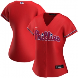 Philadelphia Phillies Nike Women Alternate 2020 MLB Team Jersey Red