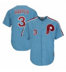 Womens Philadelphia Phillies 3 Bryce Harper Light Blue Alternate Cool Base Cooperstown Stitched MLB Jersey 