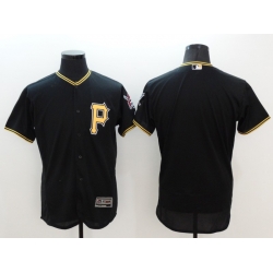 Men MLB Pittsburgh Pirates blank black Cool Base Jersey