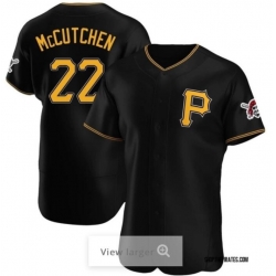 Men Nike Pittsburgh Pirates Andrew McCutchen #22 Black Home Flexbase Stitched Jersey
