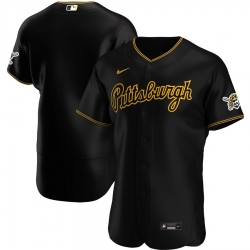 Men Pittsburgh Pirates Men Nike Black Alternate 2020 Flex Base Team MLB Jersey