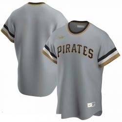 Men Pittsburgh Pirates Nike Road Cooperstown Collection Team MLB Jersey Gray