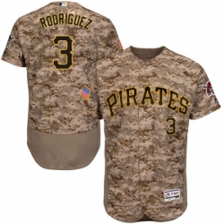 Mens Majestic Pittsburgh Pirates 3 Sean Rodriguez Camo Flexbase Authentic Collection MLB Jersey