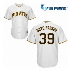 Mens Majestic Pittsburgh Pirates 39 Dave Parker Replica White Home Cool Base MLB Jersey