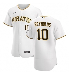 Pittsburgh Pirates 10 Bryan Reynolds Men Nike White Home 2020 Authentic Player MLB Jersey