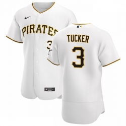 Pittsburgh Pirates 3 Cole Tucker Men Nike White Home 2020 Authentic Player MLB Jersey