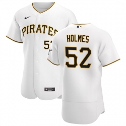 Pittsburgh Pirates 52 Clay Holmes Men Nike White Home 2020 Authentic Player MLB Jersey