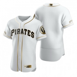 Pittsburgh Pirates Blank White Nike Mens Authentic Golden Edition MLB Jersey
