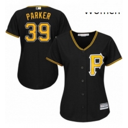 Womens Majestic Pittsburgh Pirates 39 Dave Parker Replica Black Alternate Cool Base MLB Jersey