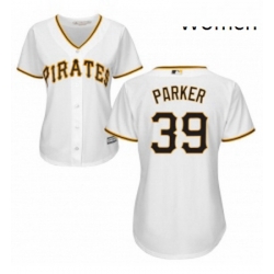 Womens Majestic Pittsburgh Pirates 39 Dave Parker Replica White Home Cool Base MLB Jersey