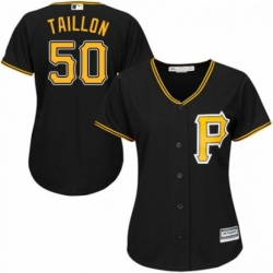 Womens Majestic Pittsburgh Pirates 50 Jameson Taillon Authentic Black Alternate Cool Base MLB Jersey 