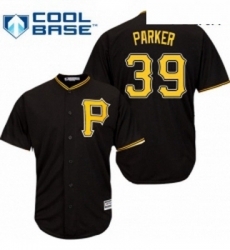 Youth Majestic Pittsburgh Pirates 39 Dave Parker Replica Black Alternate Cool Base MLB Jersey