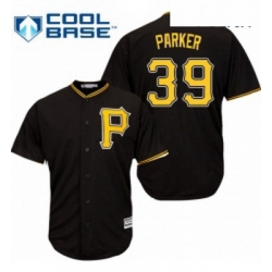 Youth Majestic Pittsburgh Pirates 39 Dave Parker Replica Black Alternate Cool Base MLB Jersey