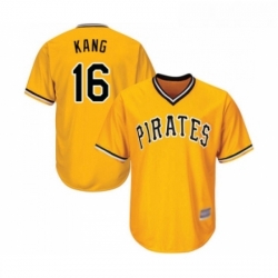 Youth Pittsburgh Pirates 16 Jung ho Kang Replica Gold Alternate Cool Base Baseball Jersey