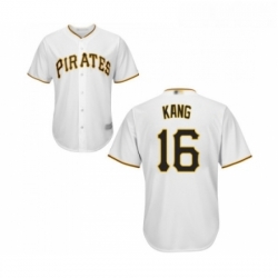 Youth Pittsburgh Pirates 16 Jung ho Kang Replica White Home Cool Base Baseball Jersey