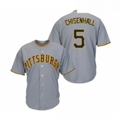 Youth Pittsburgh Pirates 5 Lonnie Chisenhall Replica Grey Road Cool Base Baseball Jersey 