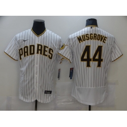 Men Nike San Diego Padres 44 Musgrove Tan white Authentic Alternate Player Jersey