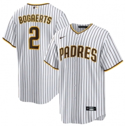 Men San Diego Padres 2 Xander Bogaerts White Cool Base Stitched Baseball Jersey