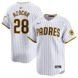 Men San Diego Padres 28 Jose Azocar White 2024 Home Limited Stitched Baseball Jersey
