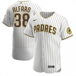 Men San Diego Padres 38 Jorge Alfaro White Flex Base Stitched Baseball Jersey