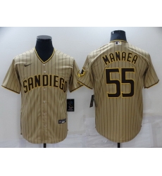 Men San Diego Padres 55 Sean Manaea Tan Brown Cool Base Stitched jersey