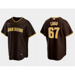 Men San Diego Padres 67 Seth Lugo Brown Cool Base Stitched Jersey